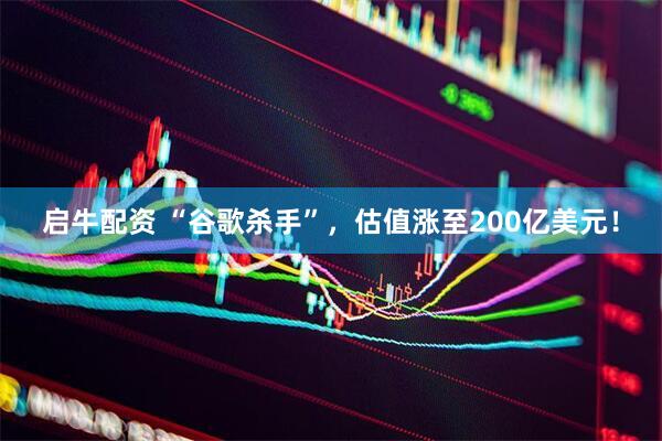 启牛配资 “谷歌杀手”，估值涨至200亿美元！